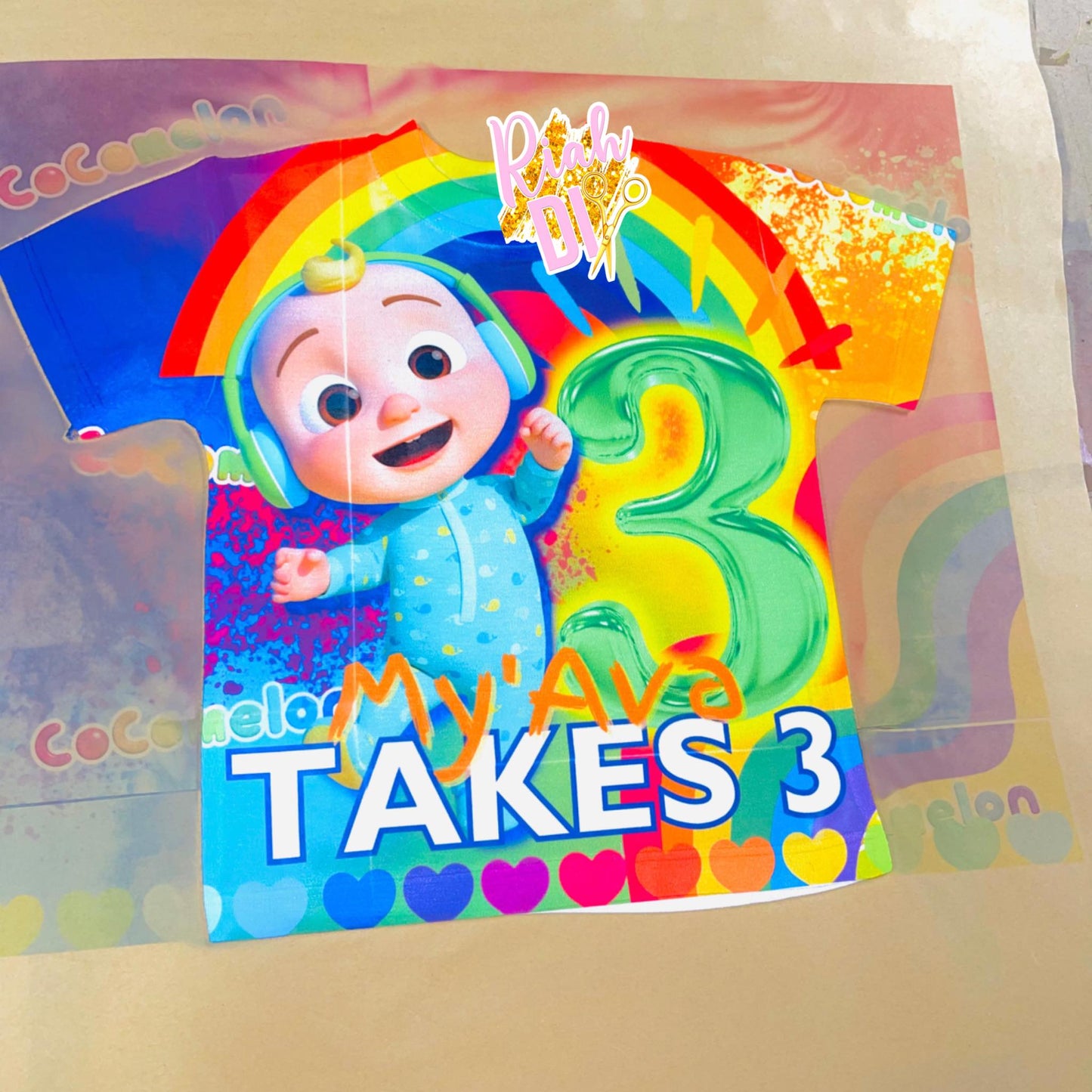 Camiseta juvenil de cumpleaños estilo 3D