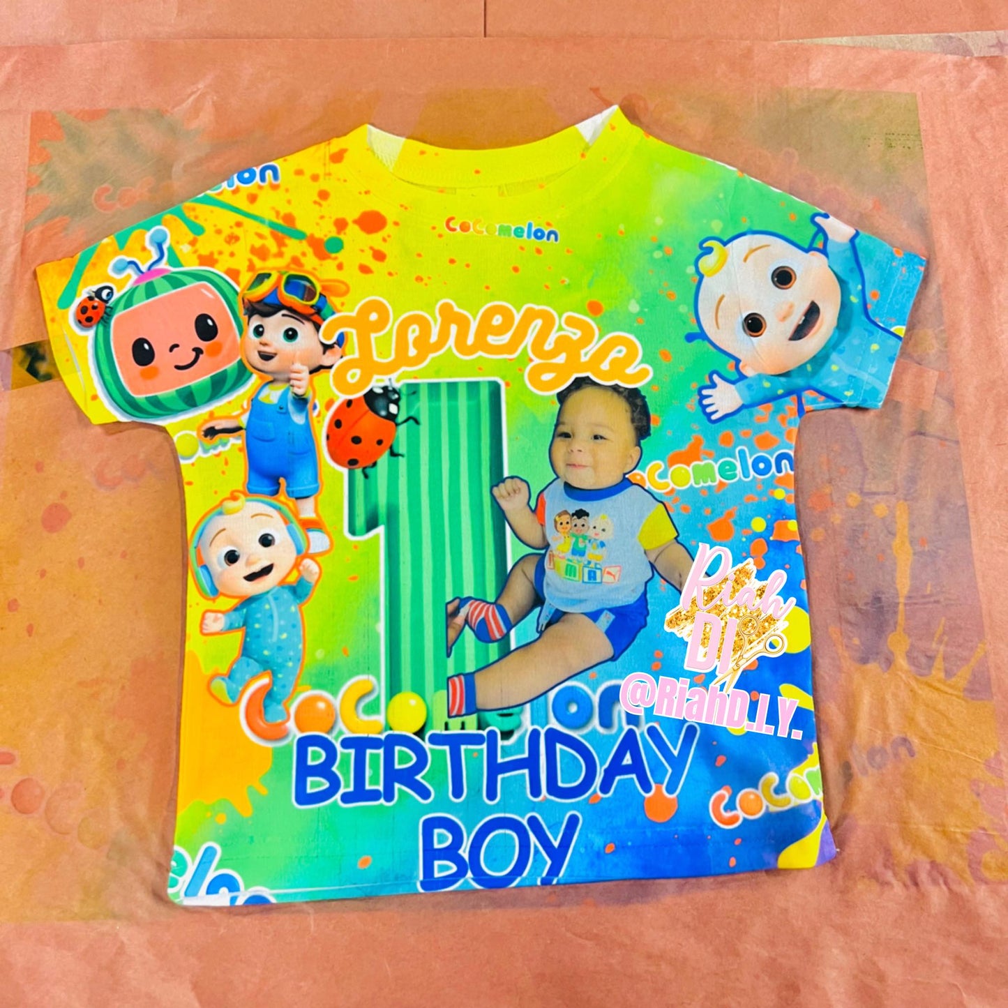 Camiseta juvenil de cumpleaños estilo 3D