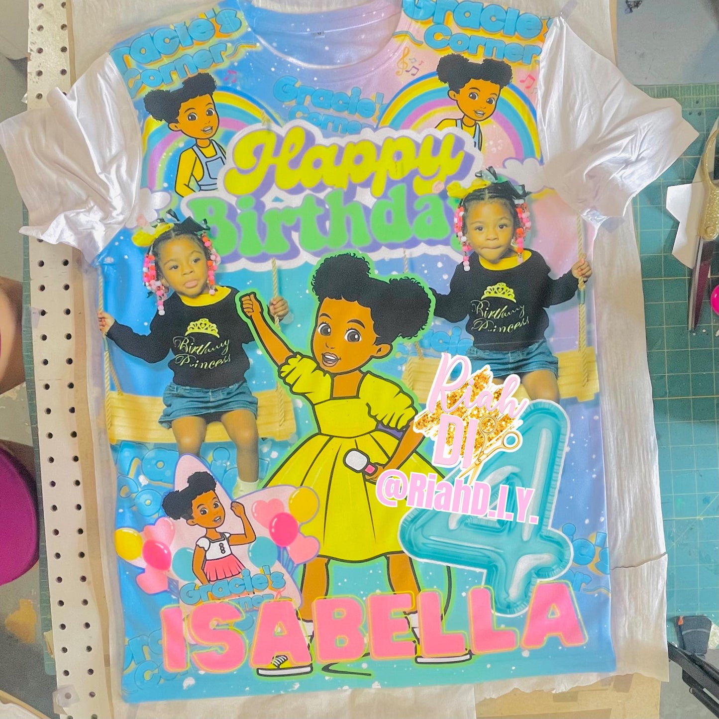 Camiseta de cumpleaños estilo 3D para adultos