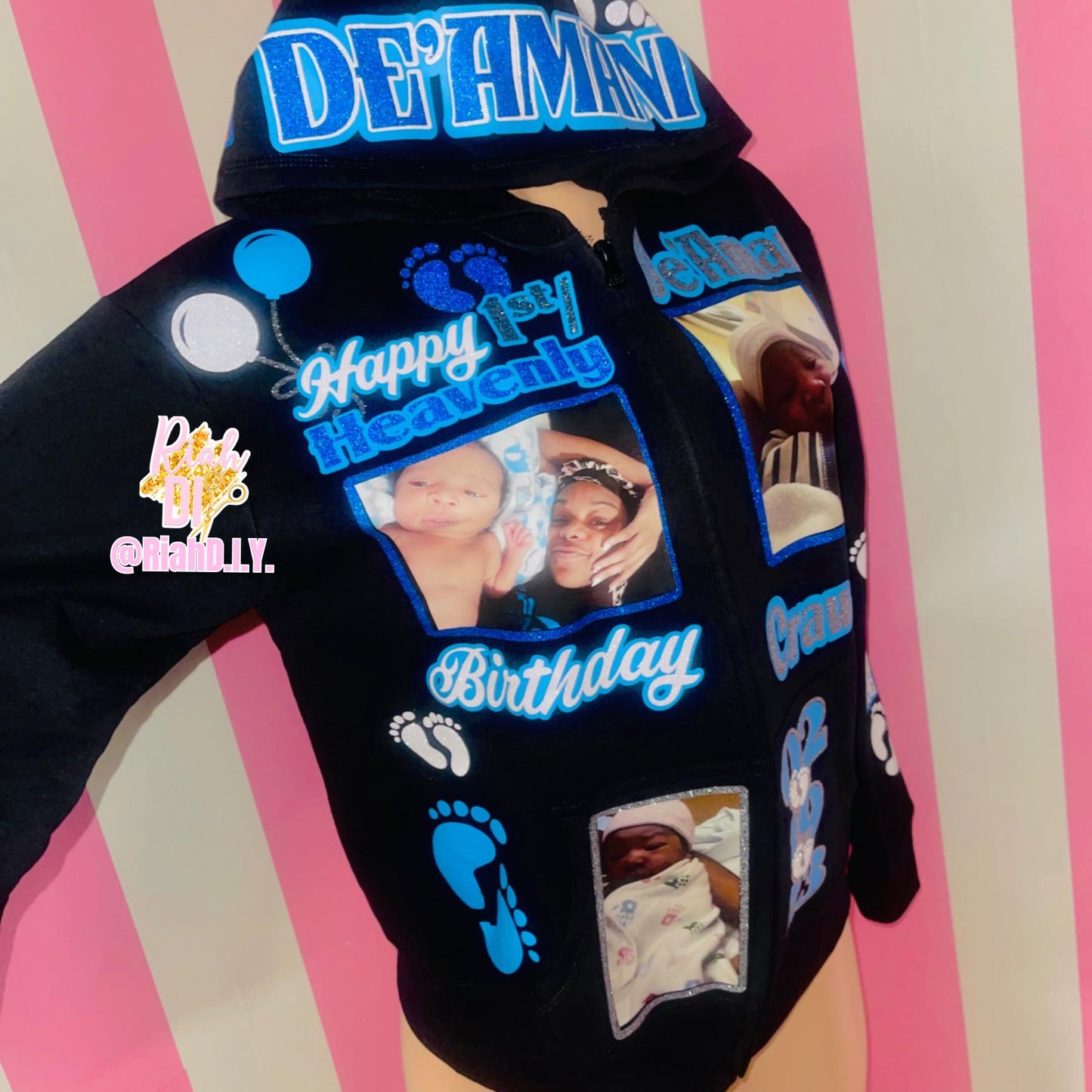 Sudadera con capucha completamente esmaltada
