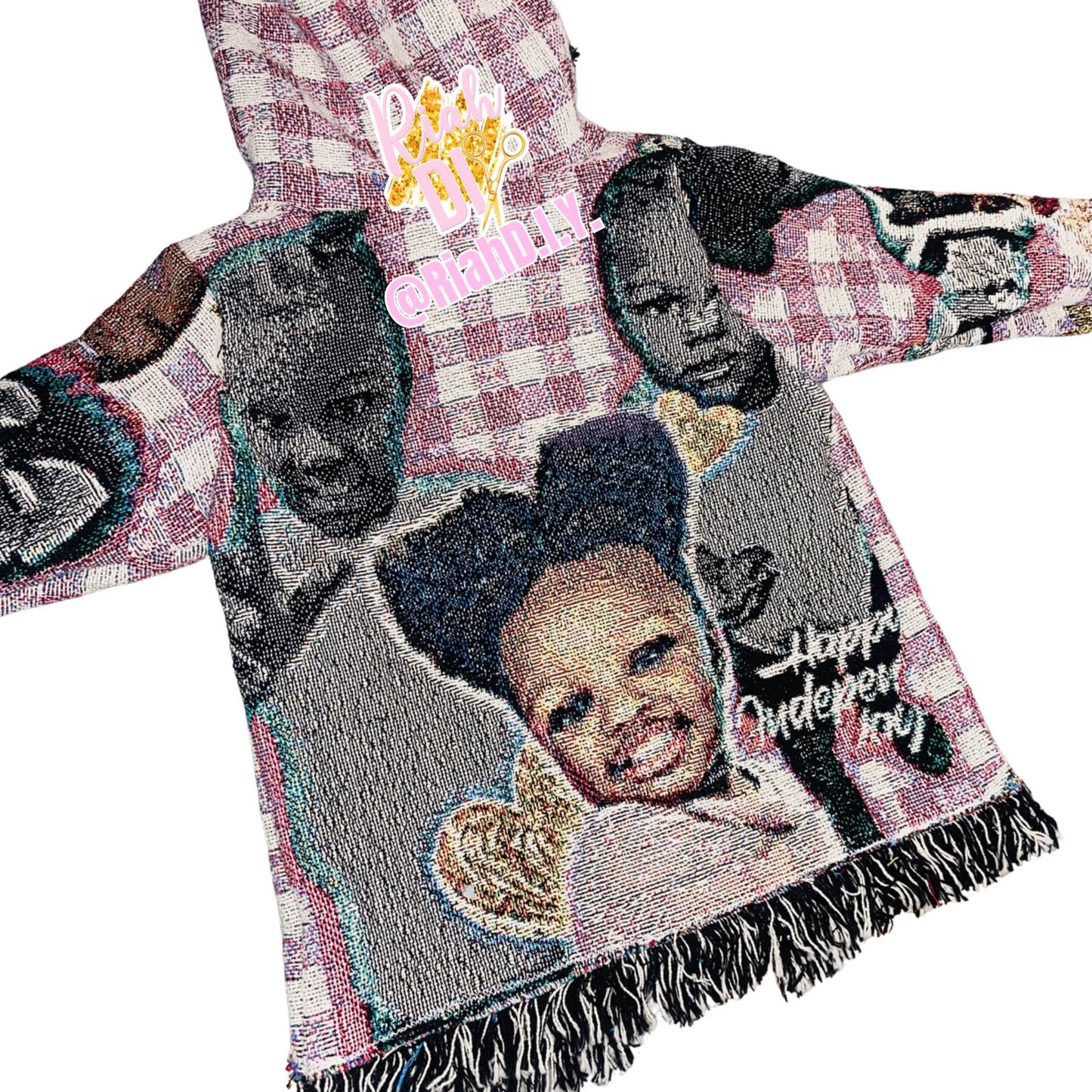 Conjunto de cárdigan y pantalón de tapiz para niño/a pequeño/a