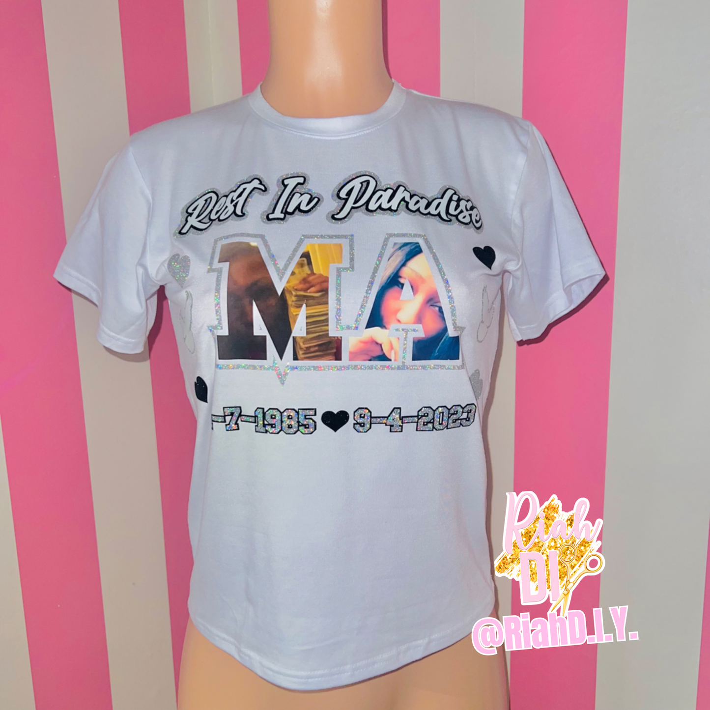 Descansa en el paraíso Camiseta con cara brillante/Peekaboo