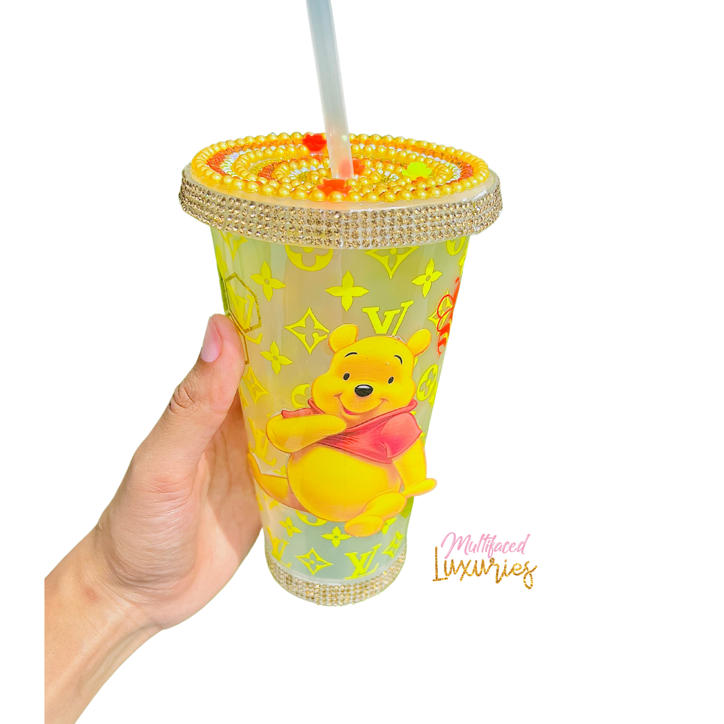Vaso estilo libre con diseño de oso Pooh