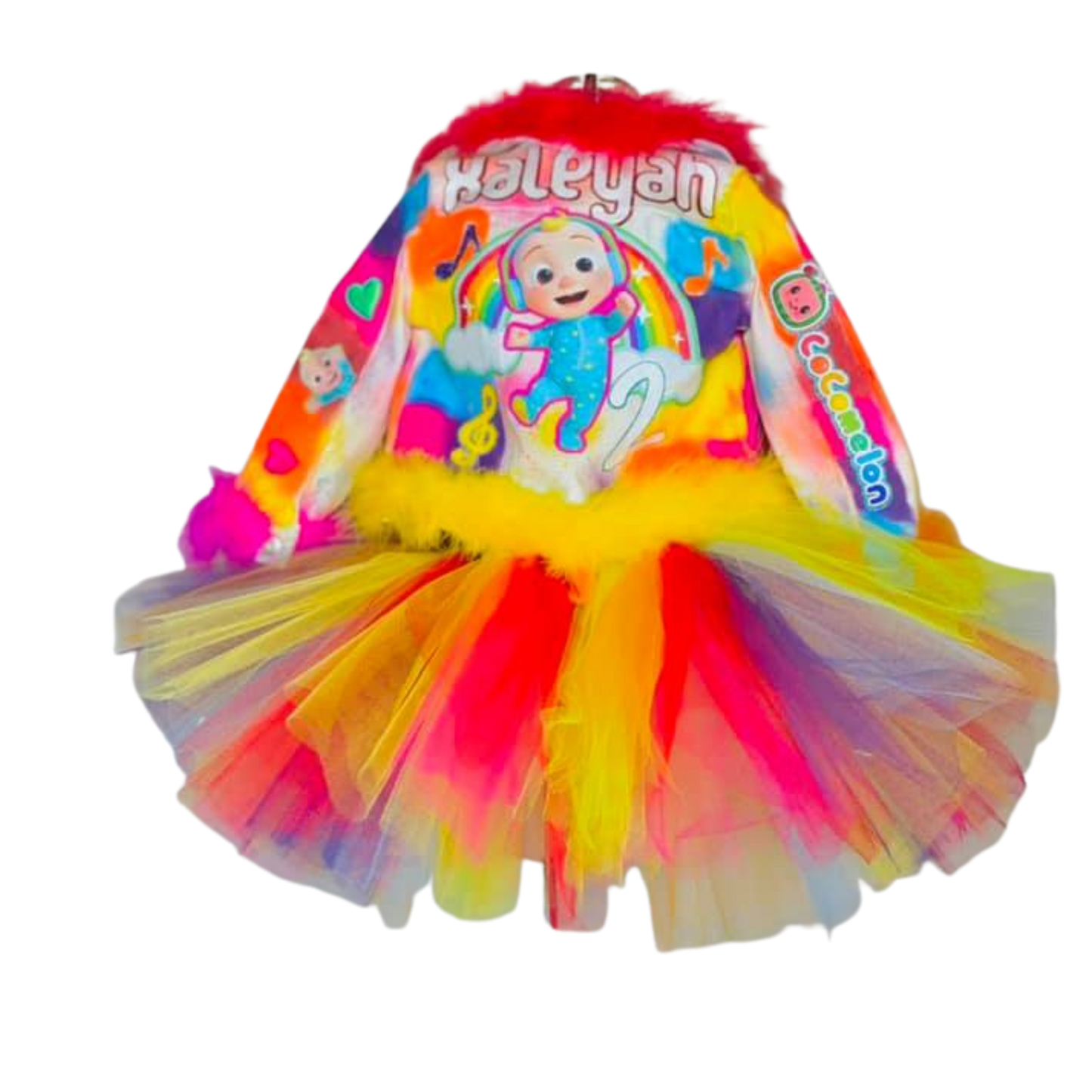 Conjunto de tutú y chaqueta vaquera para niña