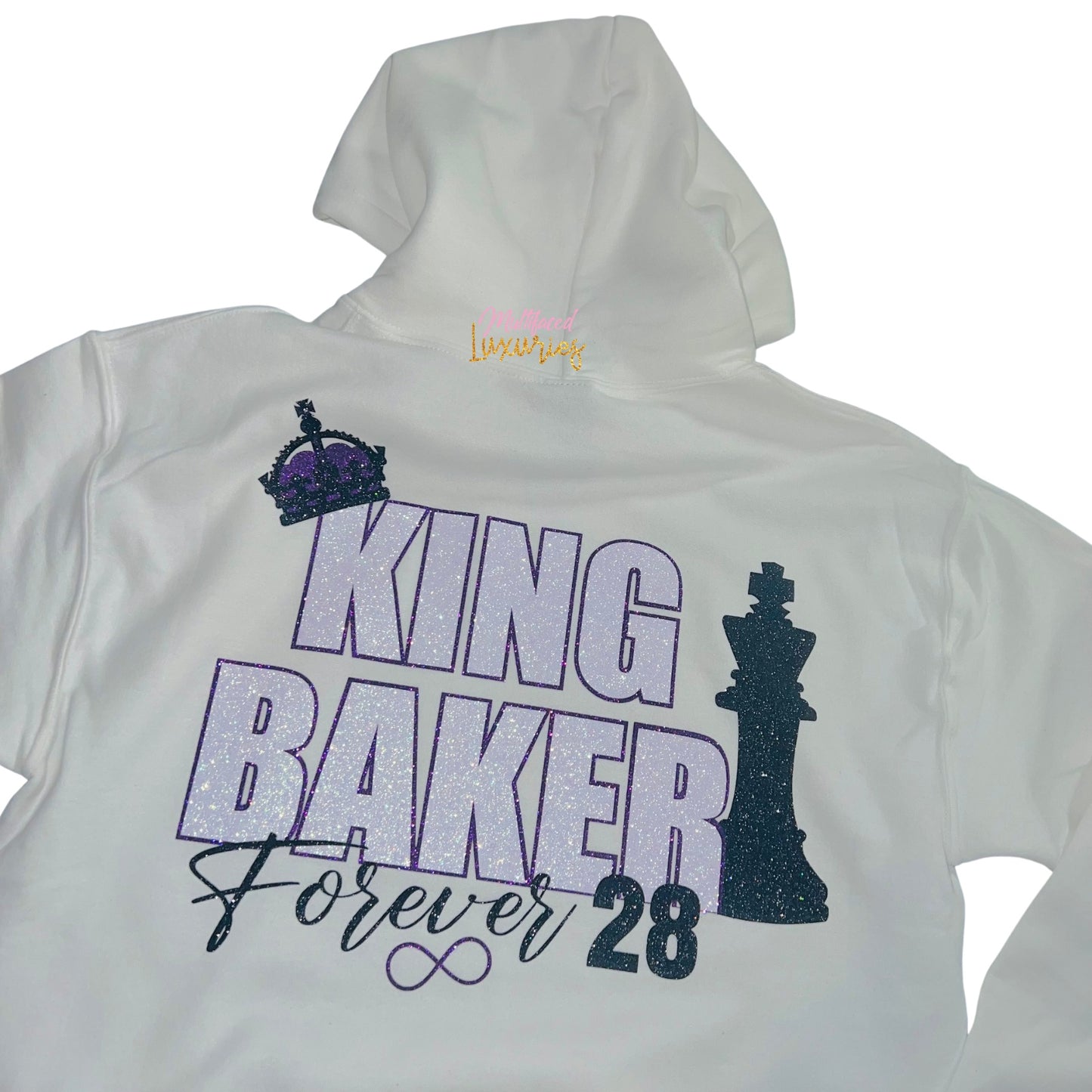 Sudadera con capucha Rey/Reina