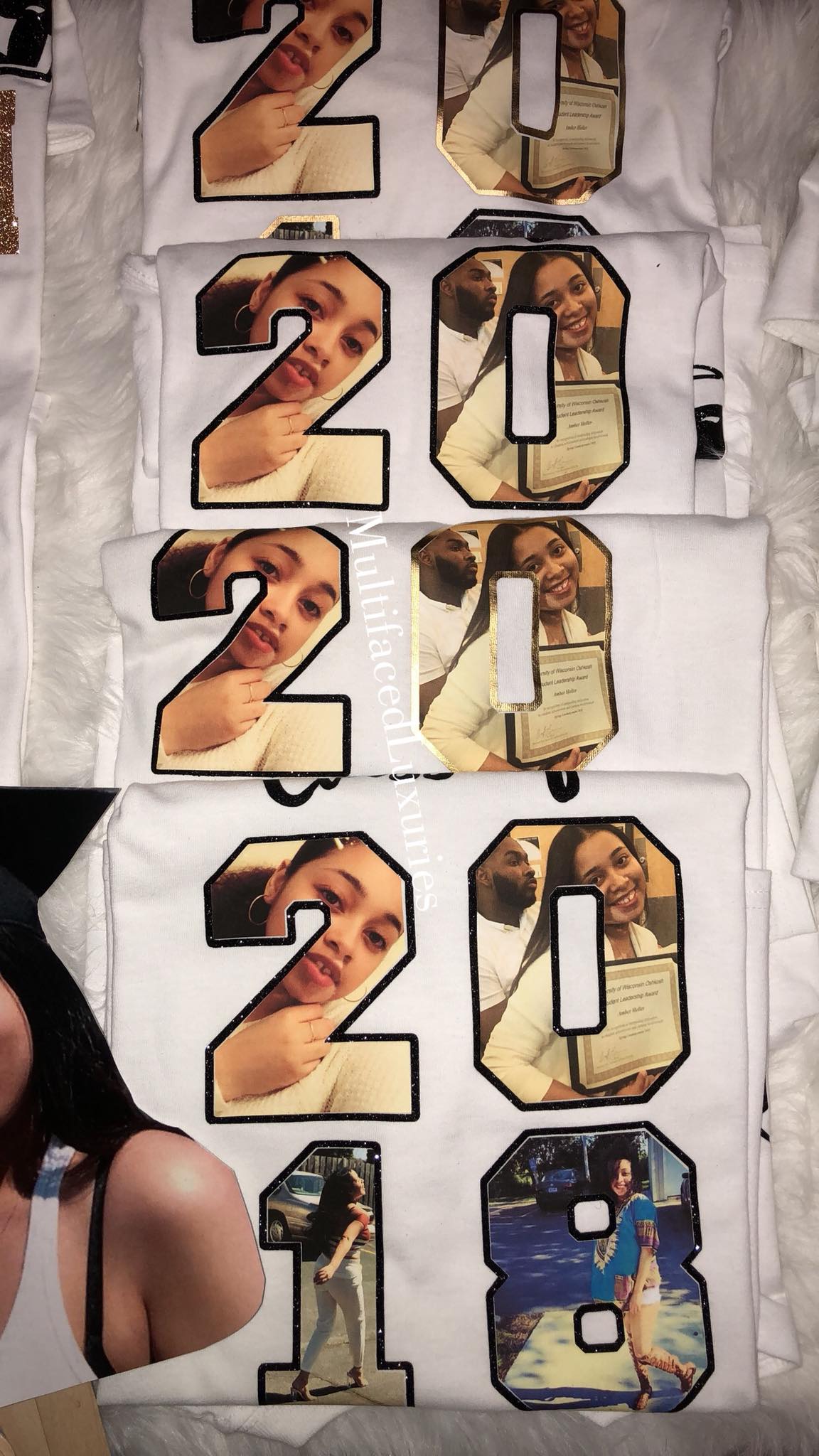 Camisetas de graduación con firma