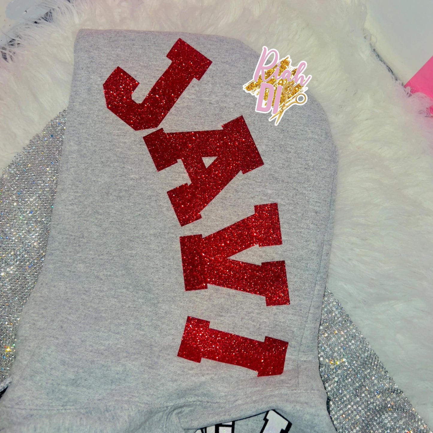 Sudadera con capucha Peekaboo con cara brillante
