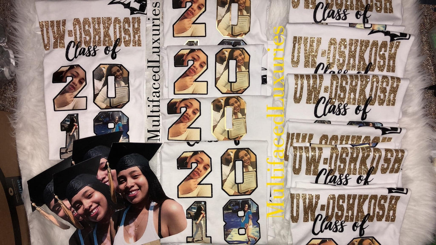 Camisetas de graduación con firma