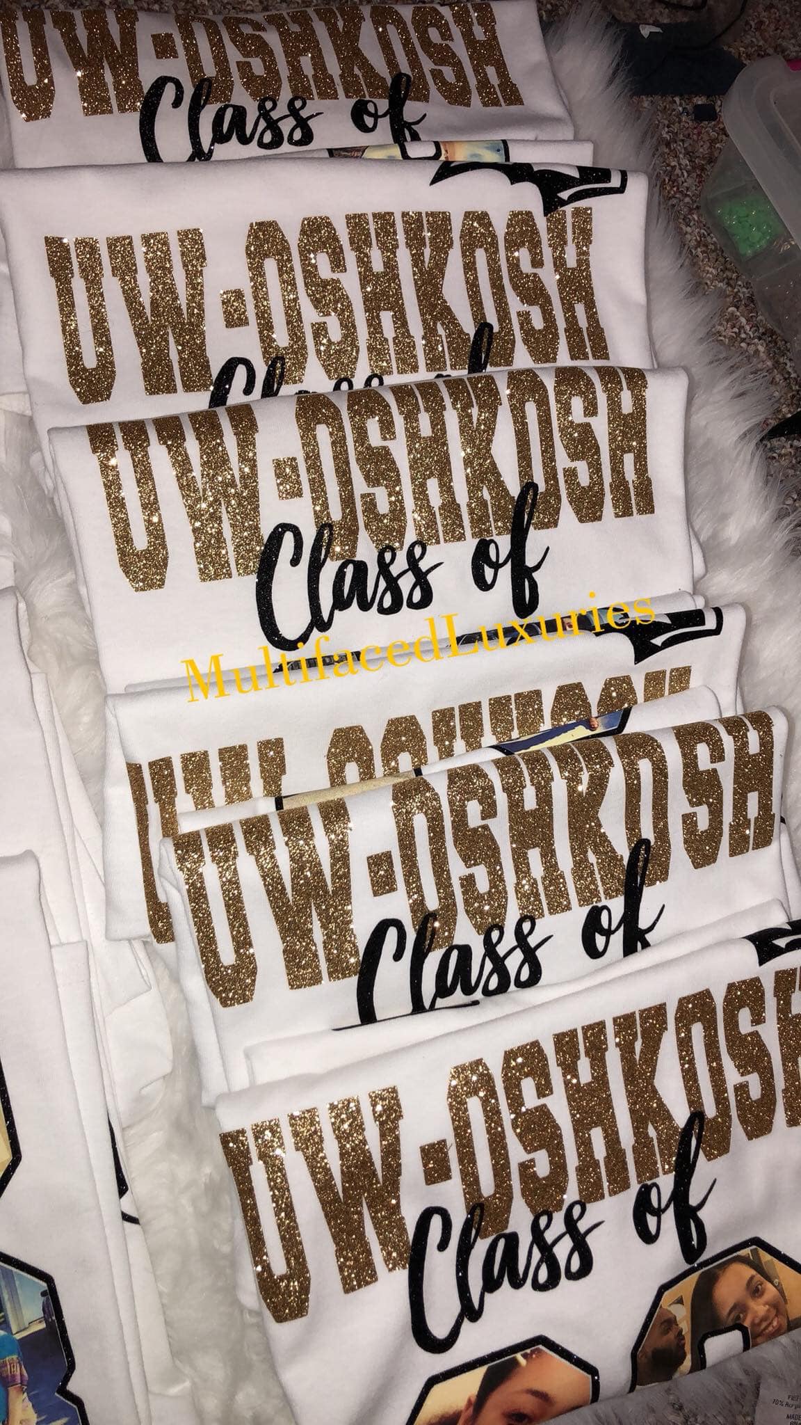 Camisetas de graduación con firma