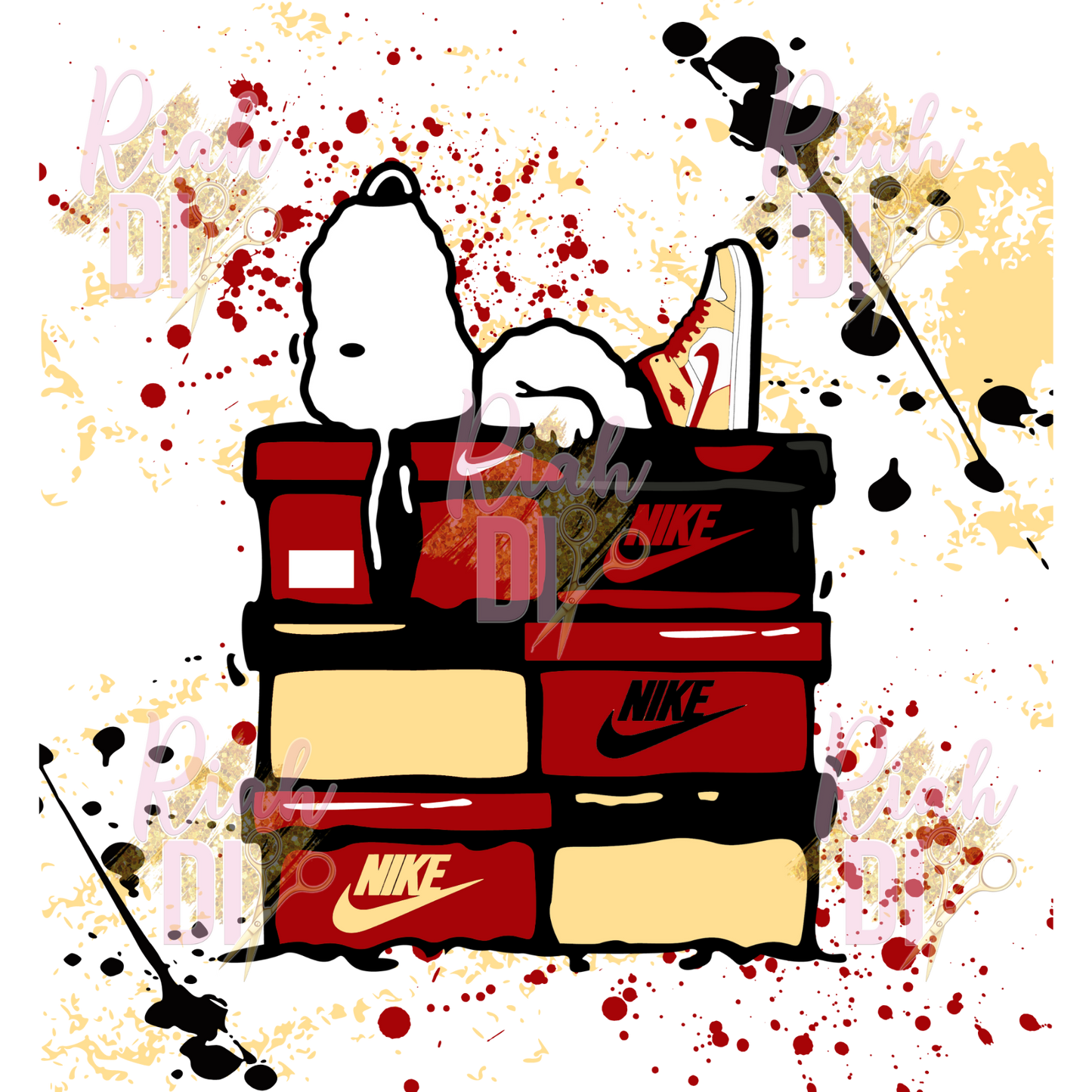 Shoe Stack Snoopy Graphic