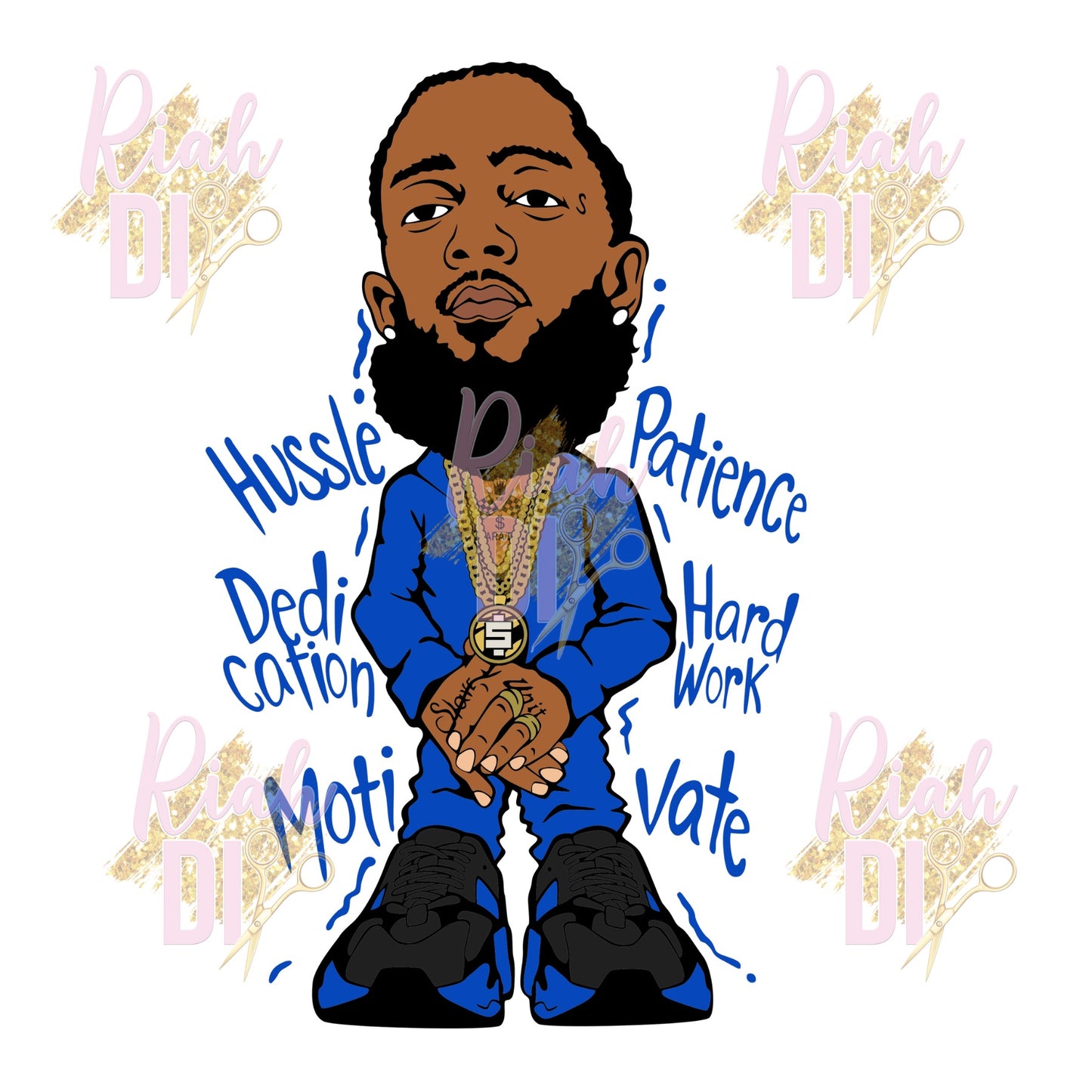 Yeezy azules Nipsey PNG