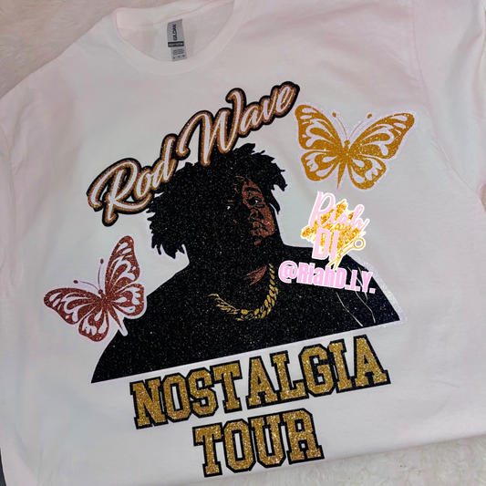 Camiseta con cara brillante y arte del álbum Rod Wave