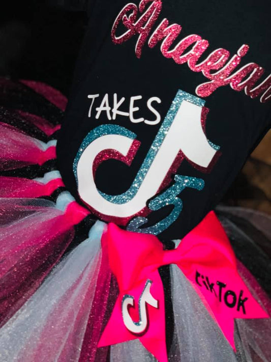 Conjunto de tutú de estilo libre de TikTok