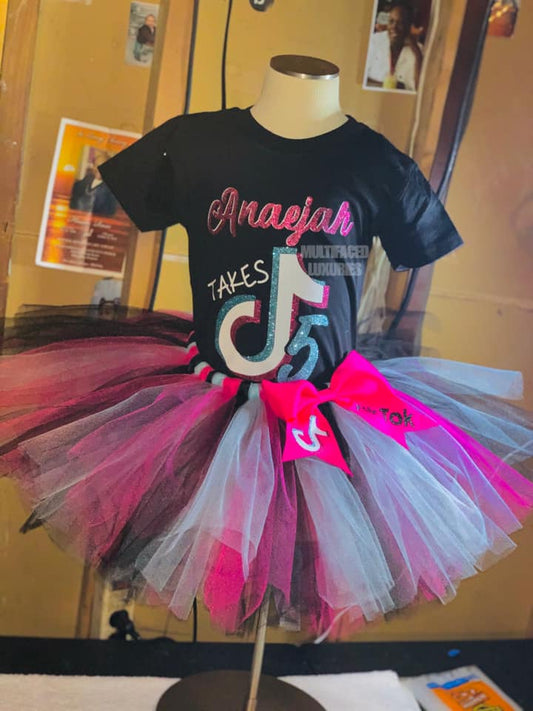 Conjunto de tutú de estilo libre de TikTok