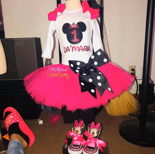 Conjunto de tutú de estilo libre de Minnie Mouse