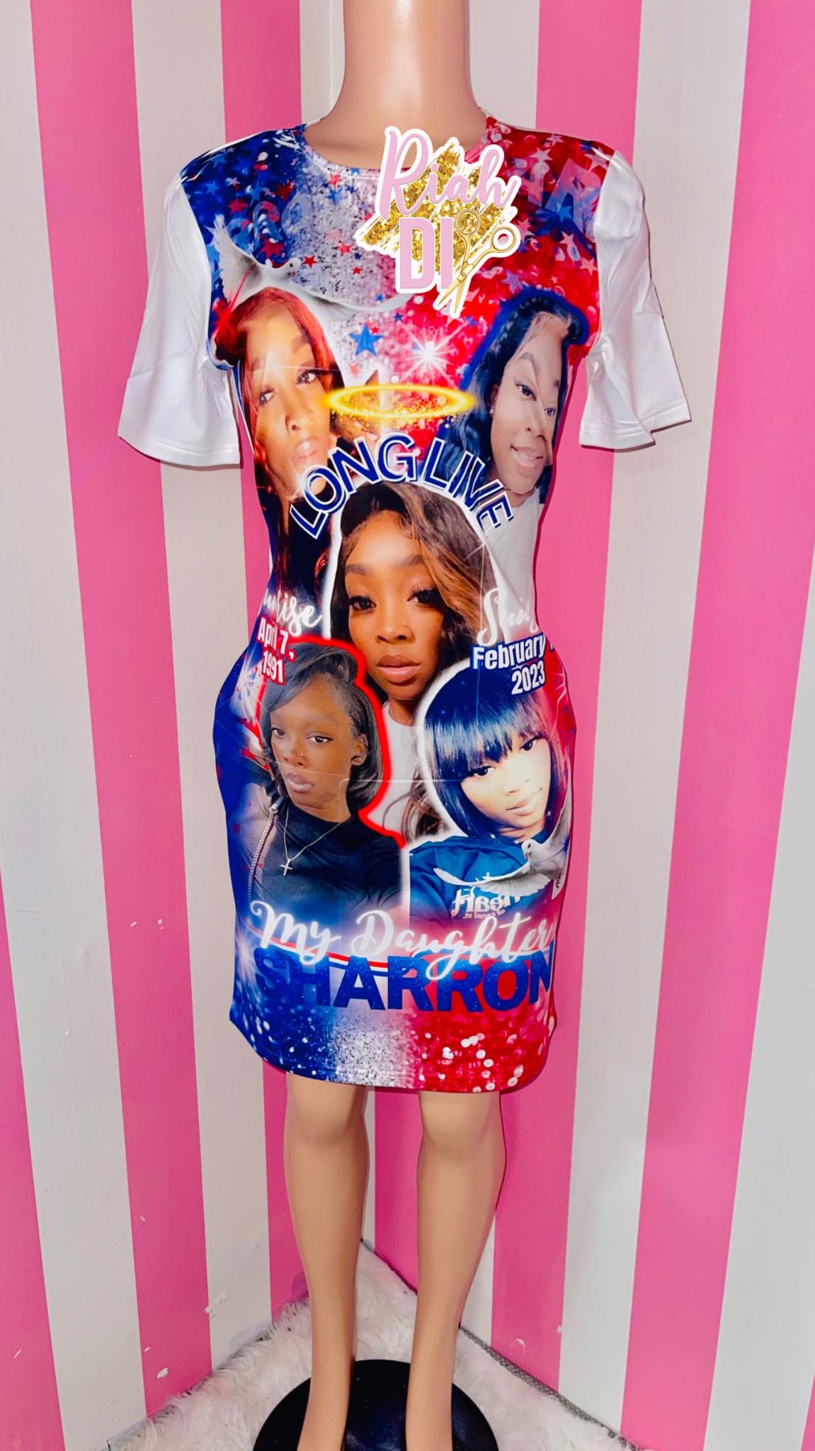 Vestido 3D para adultos 