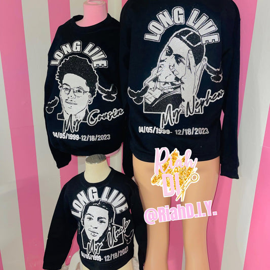 Sudadera con cara brillante para adultos