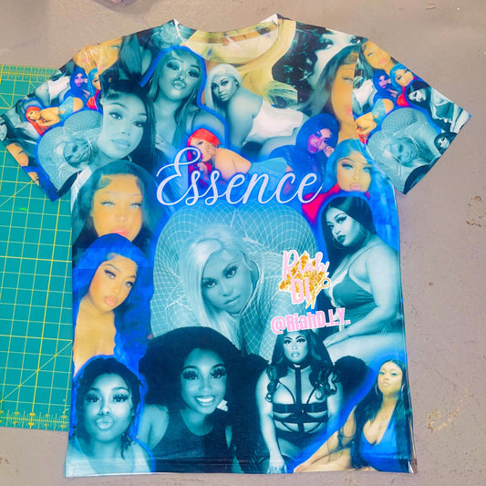 Camiseta con collage 3D