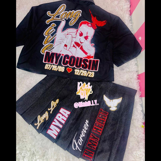 Conjunto de falda plisada conmemorativa 2