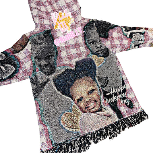 Conjunto de cárdigan y pantalón de tapiz para niño/a pequeño/a