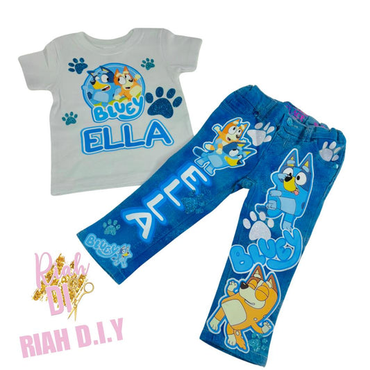 Conjunto de pantalón/short/falda de cumpleaños