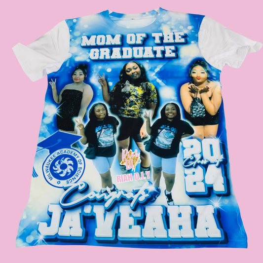 Camiseta 3D de graduación para adultos