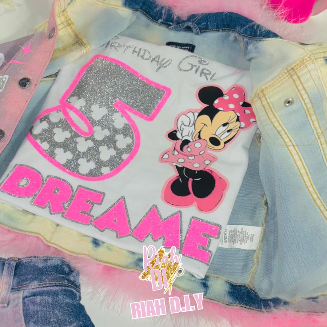 Conjunto de falda y short vaquero para niña