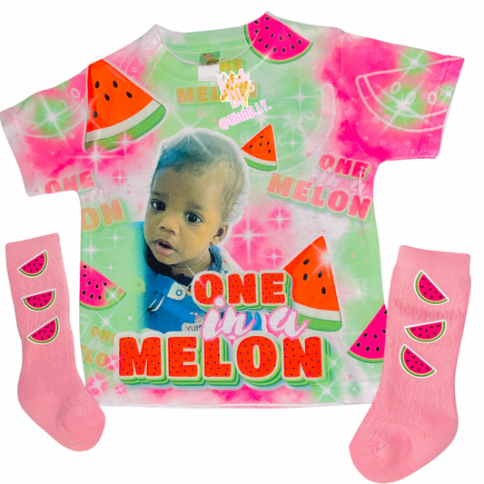 Camiseta de cumpleaños juvenil 3D con calcetines
