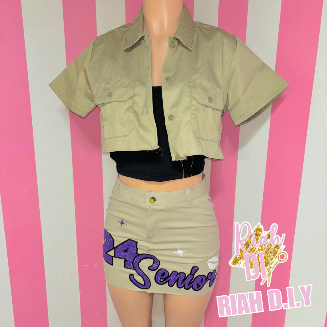 Conjunto de falda corta BRAT