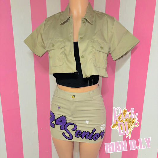 Conjunto de falda corta BRAT