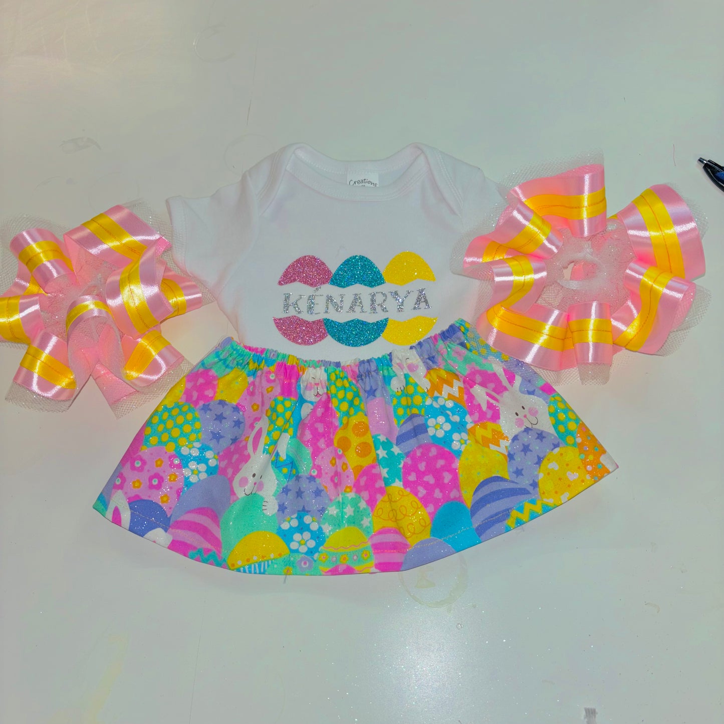 Conjunto de falda personalizada con tobilleras