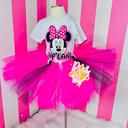 Conjunto de tutú de estilo libre de Minnie Mouse