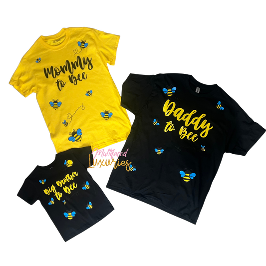 CUALQUIER TEMA - (TALLAS DE ADULTO) Camiseta de vinilo para baby shower