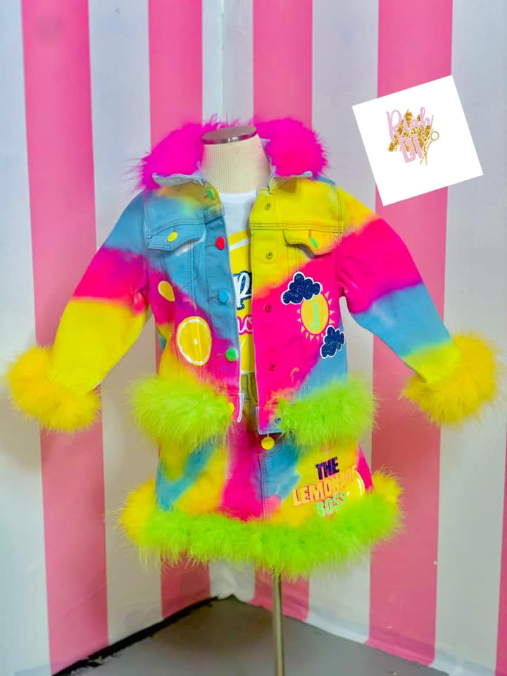 Conjunto de falda y short vaquero para niña