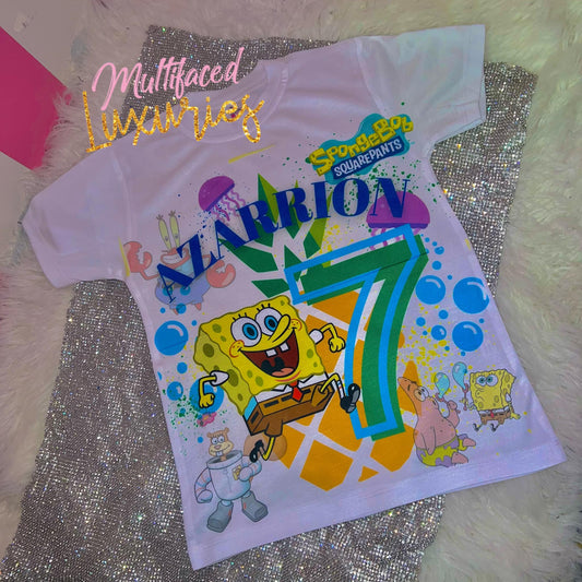 Camiseta de cumpleaños juvenil de estilo sencillo