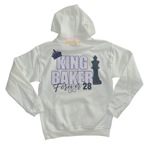 Sudadera con capucha Rey/Reina