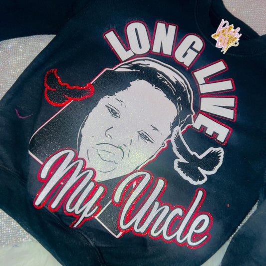 Sudadera juvenil con cara brillante