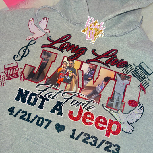 Sudadera con capucha Peekaboo con cara brillante