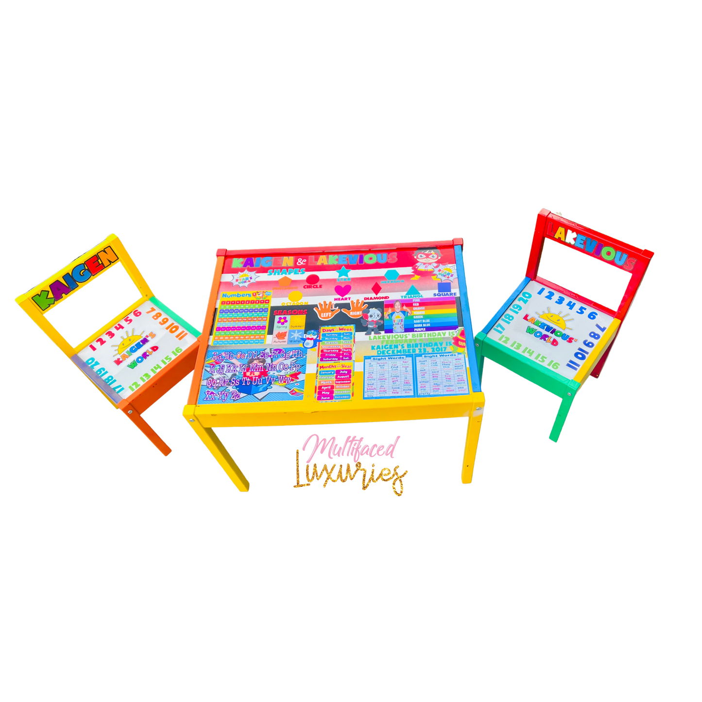 Conjunto de mesa y silla de aprendizaje