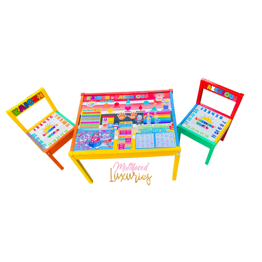 Conjunto de mesa y silla de aprendizaje