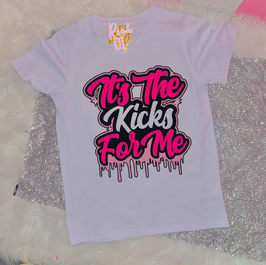 Camiseta rosa Dunks de Barbie "It's the Kicks For Me"