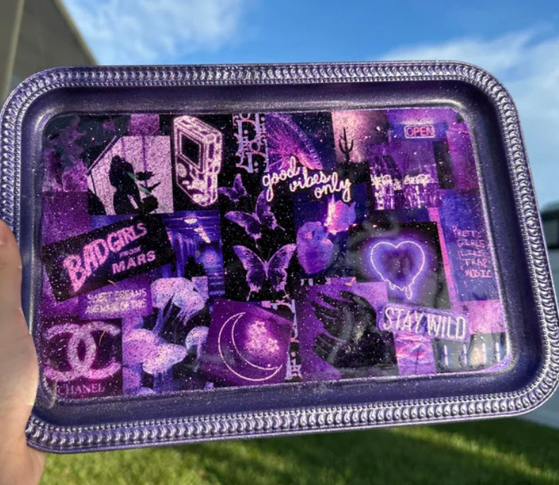 Colored Aesthetic Rolling Tray