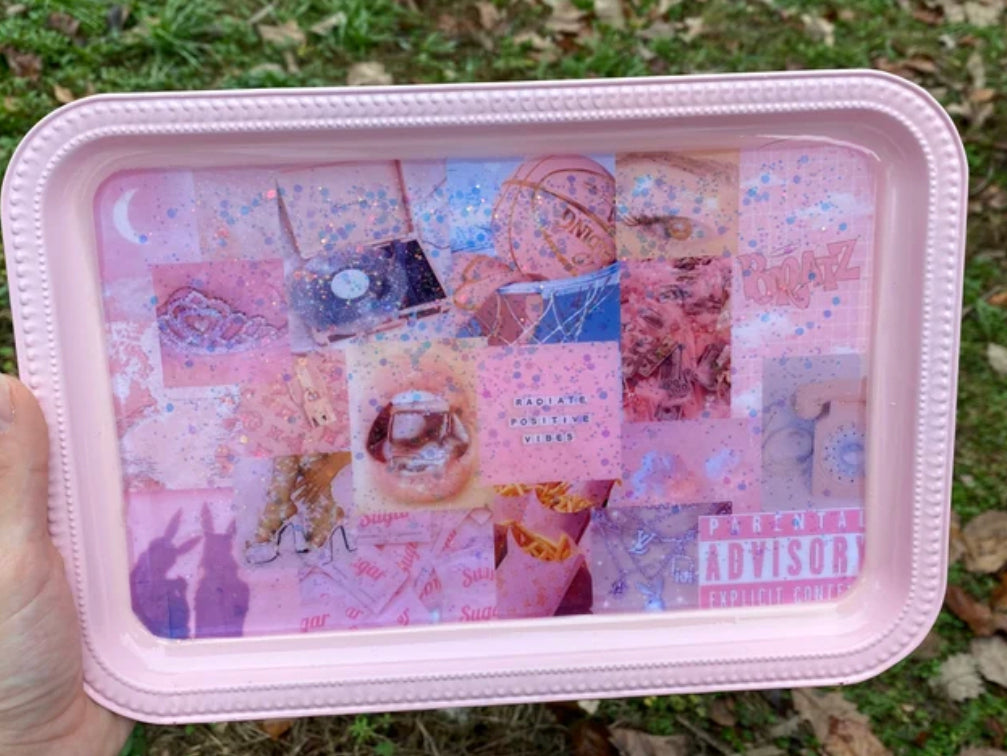 Colored Aesthetic Rolling Tray