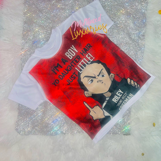 Camiseta gráfica "Soy un chico" de Riley