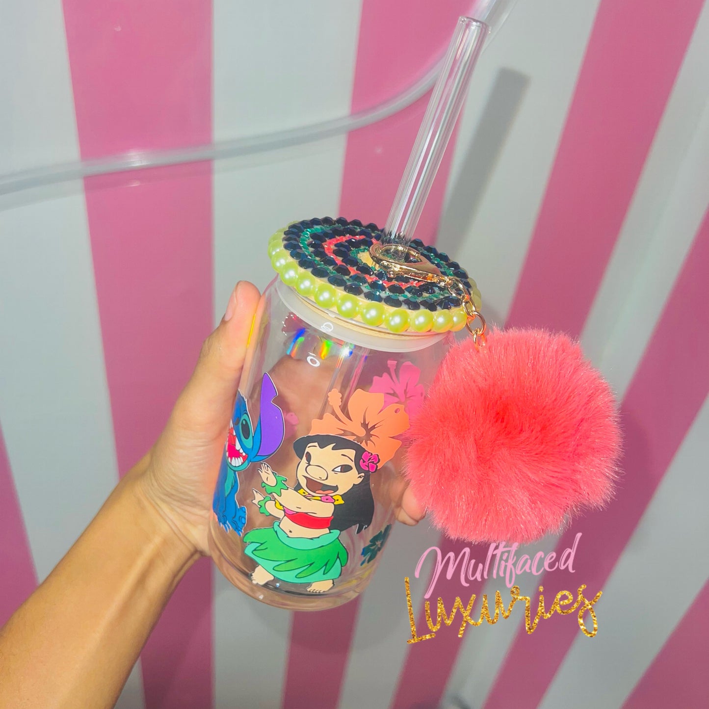 Vaso de lata de vidrio OHANA