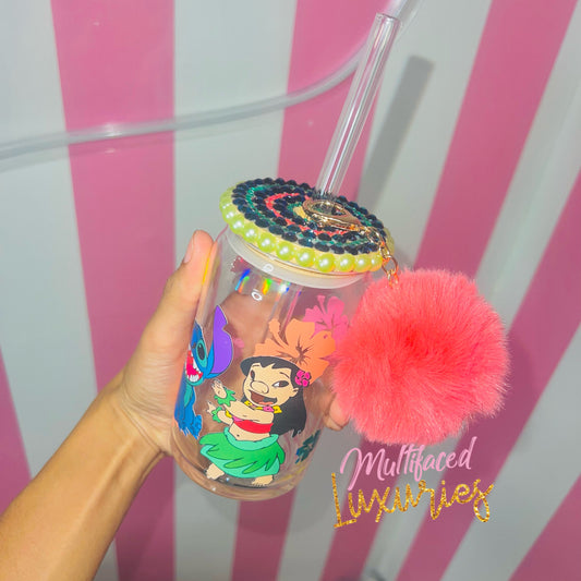 Vaso de lata de vidrio OHANA