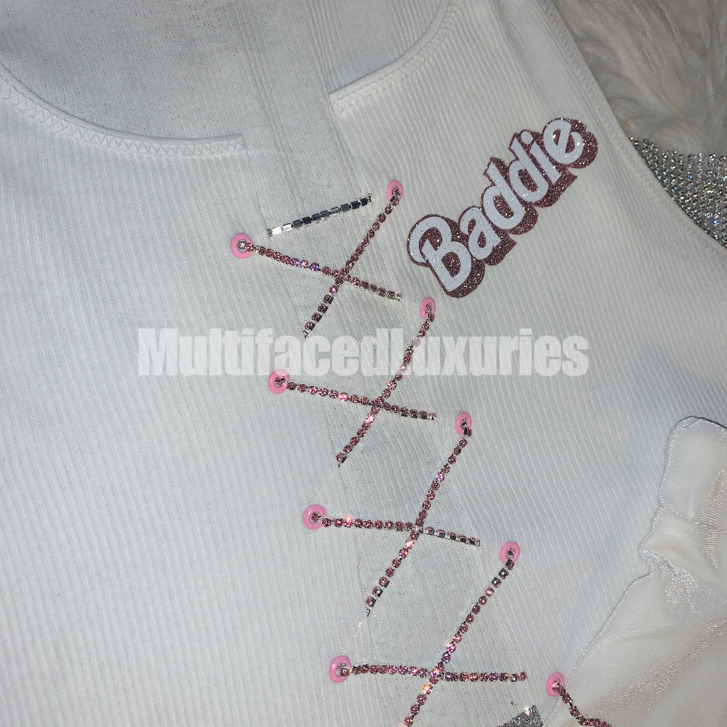 Baddie Slit Diamanté Set