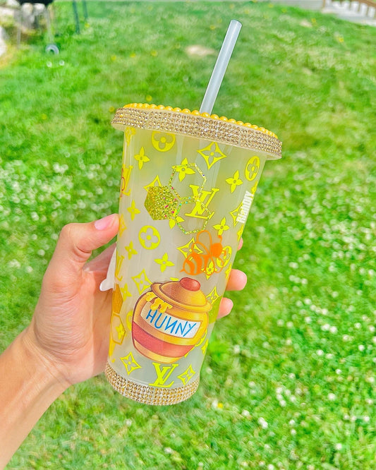 Vaso estilo libre con diseño de oso Pooh