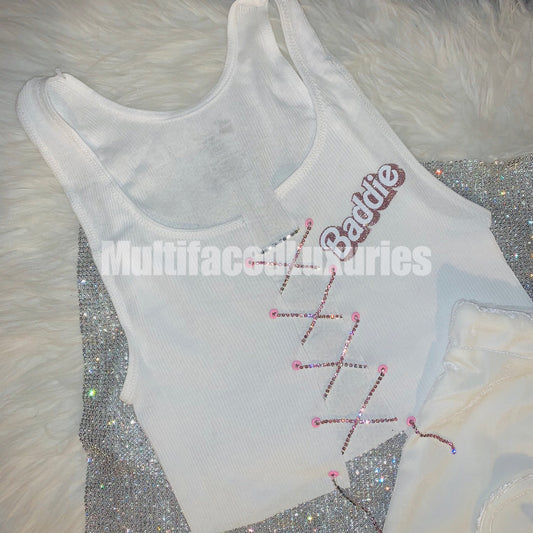 Baddie Slit Diamanté Set