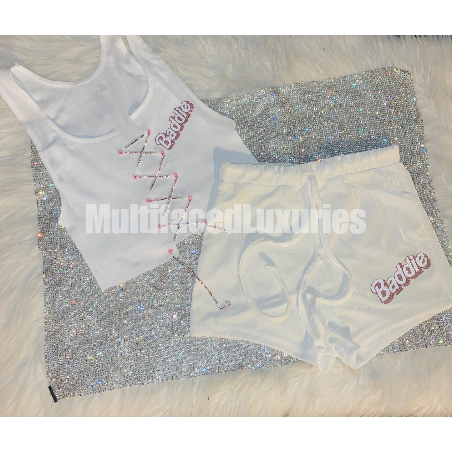 Baddie Slit Diamanté Set
